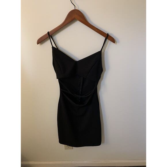 Windsor Dresses & Skirts - Windsor Dress Womens Size Small Black Open Front Sleeveless Bodycon Above Knee